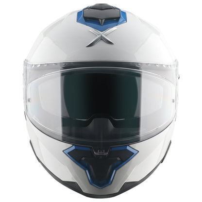 AXOR Brutale Corsa Dual Spoiler Helmet - White Blue