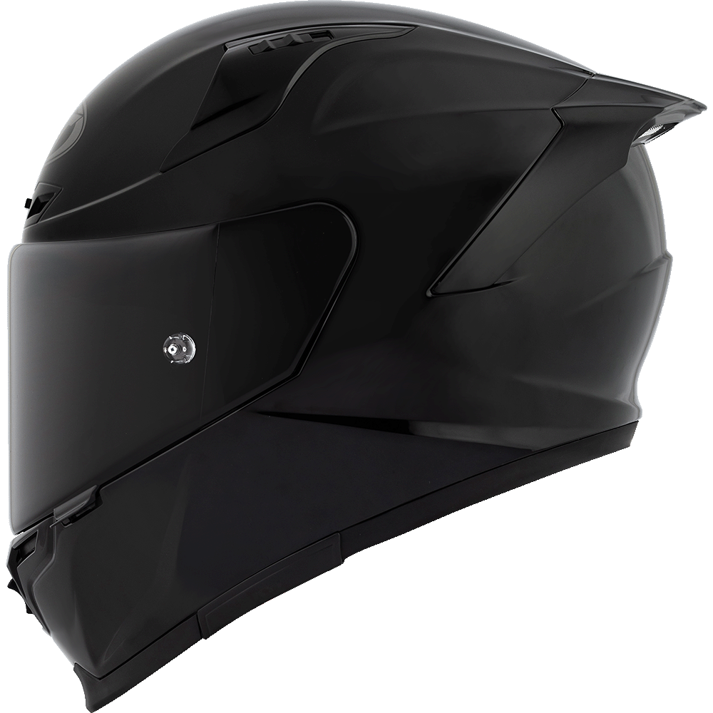 KYT Striker 2V Plain Helmet - Gloss Black