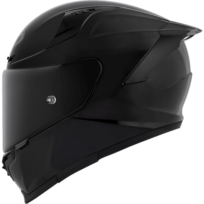 KYT Striker 2V Plain Helmet - Gloss Black