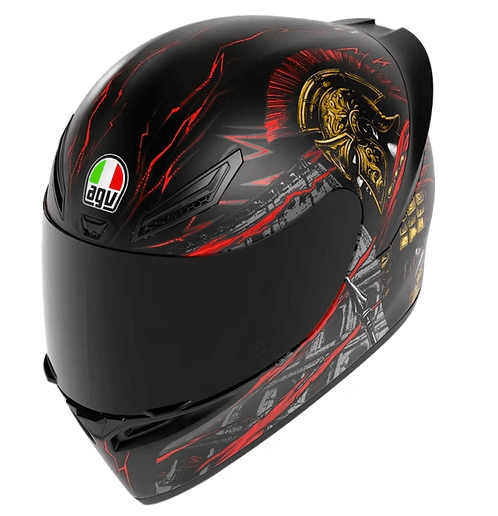 AGV K1 S Helmet Gladiator Matt - Black Gold Red