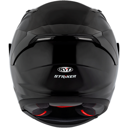 KYT Striker 2V Plain Helmet - Gloss Black