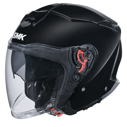 SMK GTJ Solid Helmet - Glossy Black