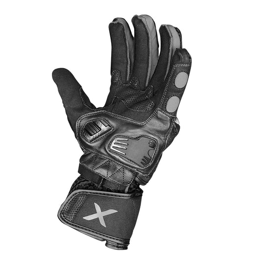 Axor Gator Riding Gloves - Black Grey