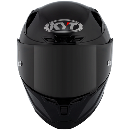 KYT Striker 2V Plain Helmet - Gloss Black