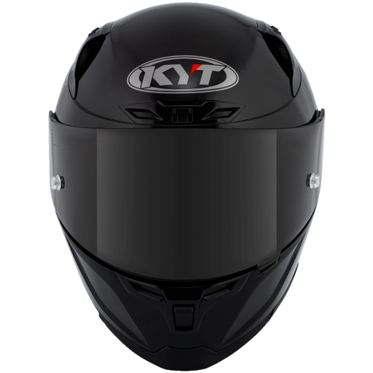 KYT Striker 2V Plain Helmet - Gloss Black