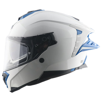 AXOR Brutale Corsa Dual Spoiler Helmet - White Blue