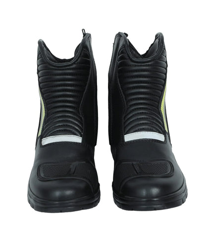 SOLACE Scout Motorcycle Boots - Black Neon