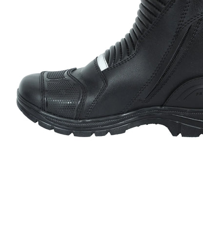 SOLACE Scout Motorcycle Boots - Black Neon