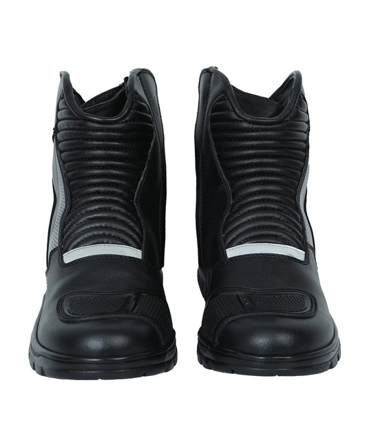 SOLACE Scout Motorcycle Boots - Black Grey