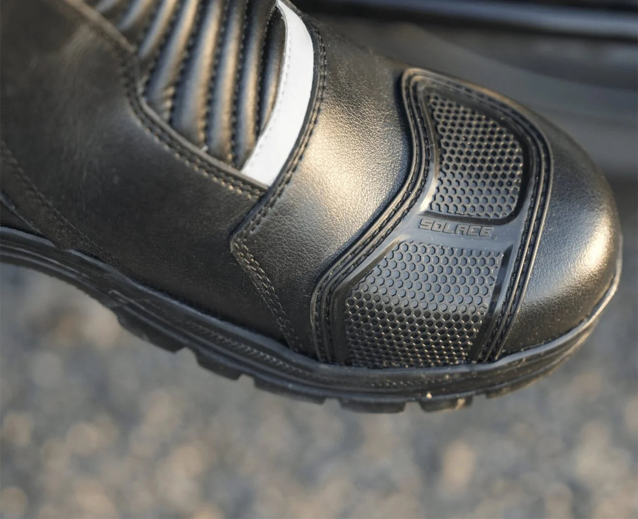 SOLACE Scout Motorcycle Boots - Black Neon