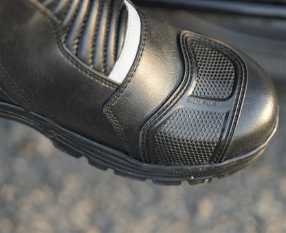 SOLACE Scout Motorcycle Boots - Black Neon