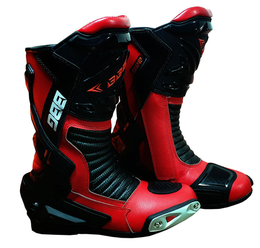 Biking Brotherhood Calf Boot – Red