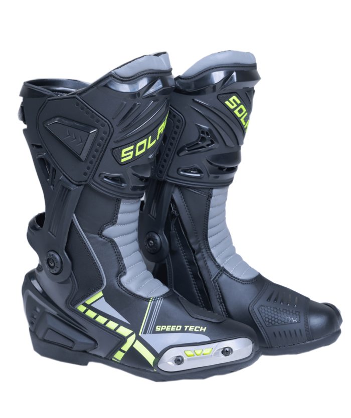 SOLACE SPEEDTECH V2 BOOTS - BLACK & NEON