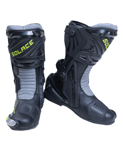 SOLACE SPEEDTECH V2 BOOTS - BLACK & NEON