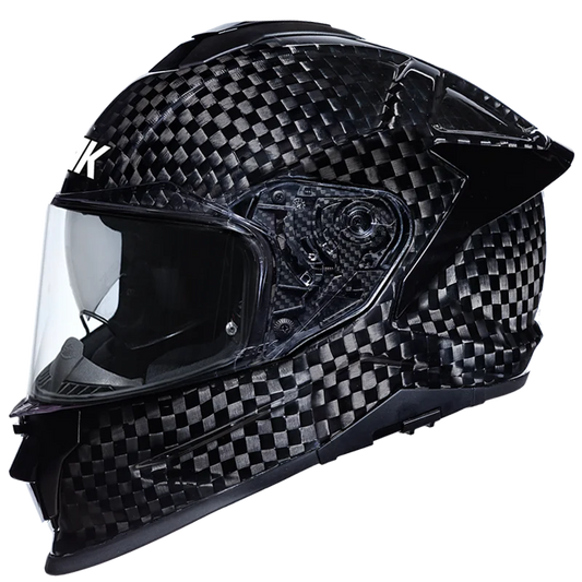 SMK TITAN CARBON SOLID HELMET - BLACK