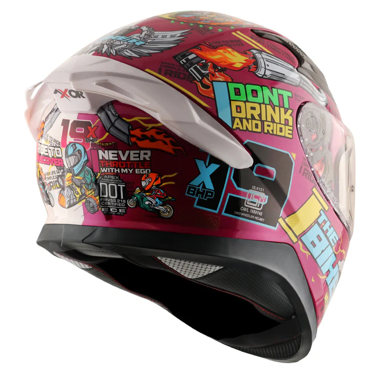 AXOR XBHP #THENINETEEN HELMET - PINK WHITE